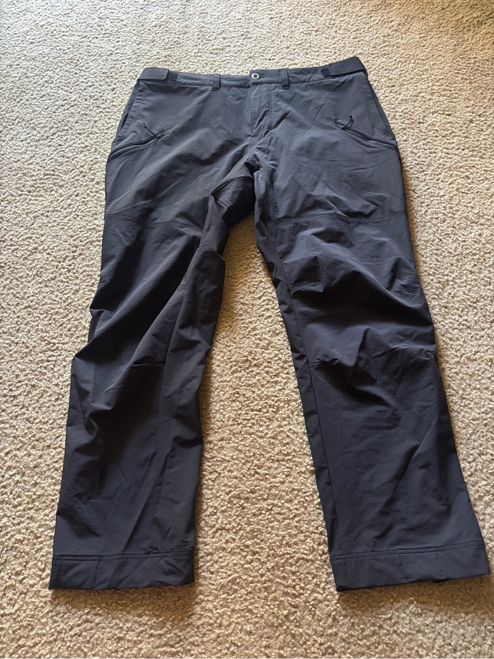 Patagonia Alpine Black Pants Women’s 16 Stretch Hiking Climbing Adjustable Waist